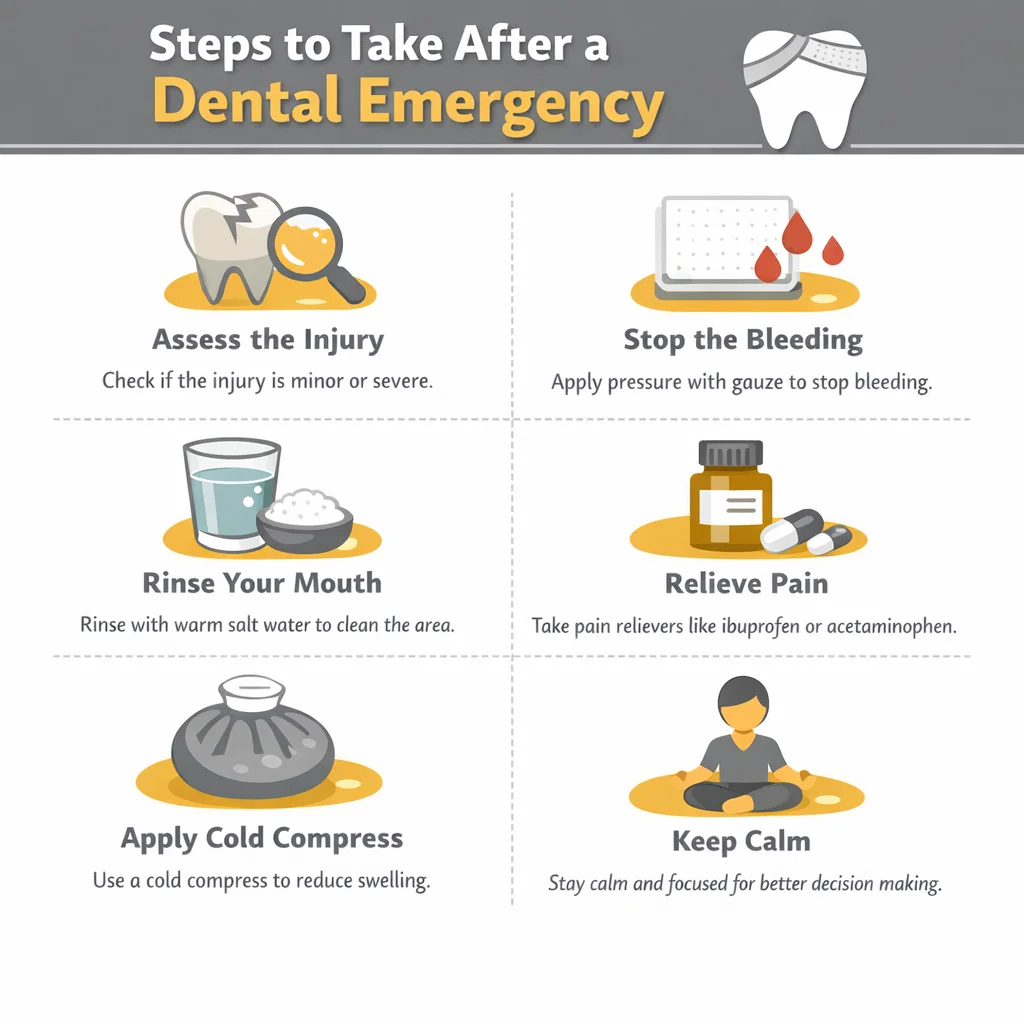 steps to take after dental emergency